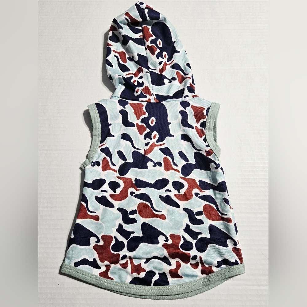 Summer Camouflage Hooded Sleeveless Tank Top‎ 0-6 Months - Picture 2 of 4